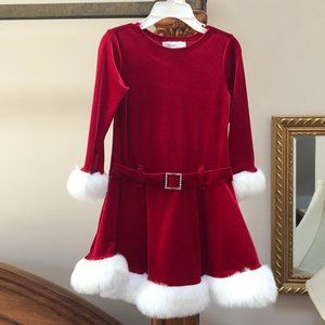 Girl's Christmas Santa dress Sz 4T